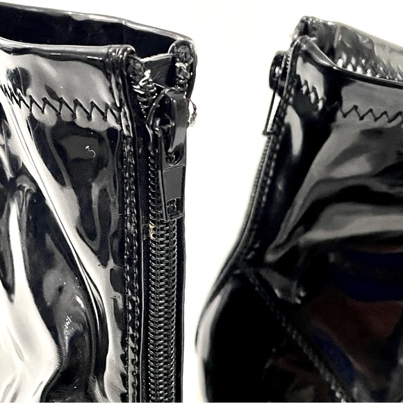 Yoki Black High Heels with Clear Heels - Picture 3 of 5